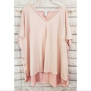 Ava & Viv Light Pink Blouse